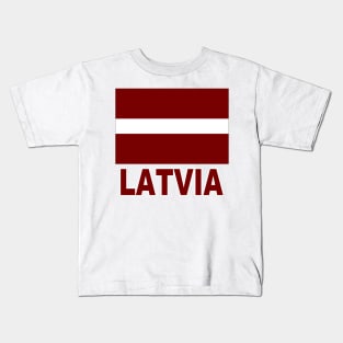 The Pride of Latvia - Latvian Flag Design Kids T-Shirt